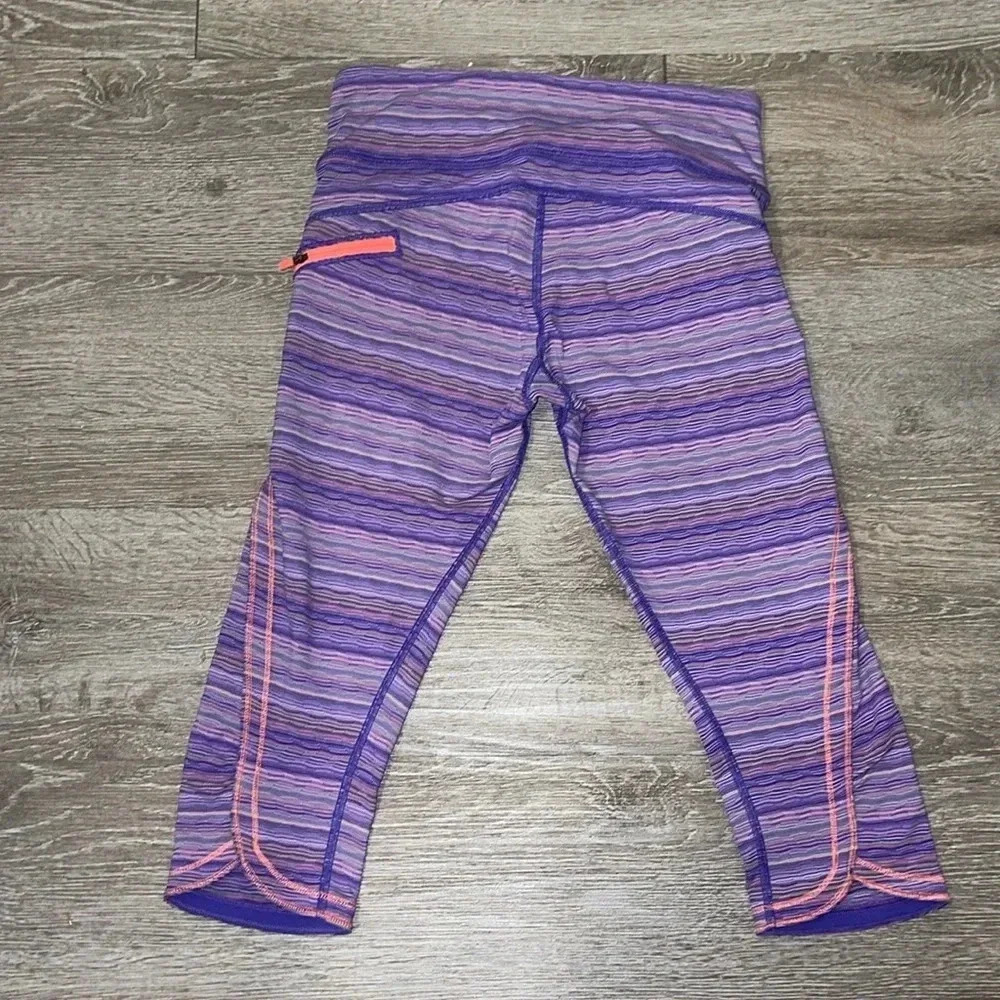 Lululemon Run Top Speed Crop Space Dye Sz 6